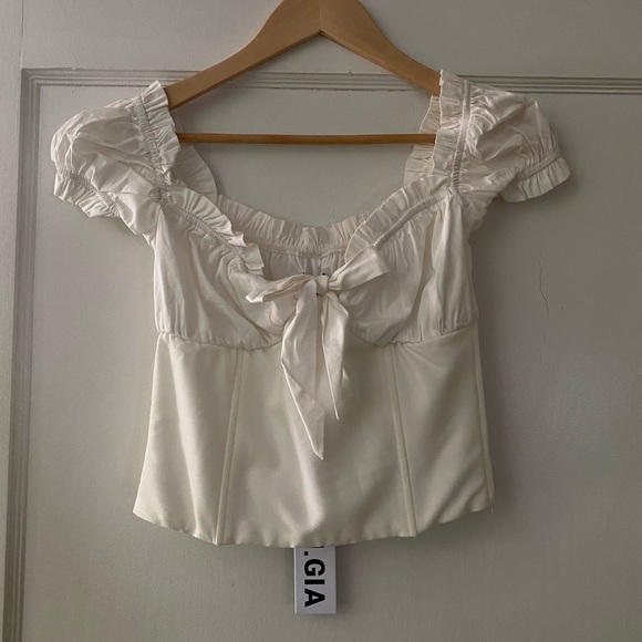 NWT I.AM.GAI Naomi Top White sz S - Picture 7 of 15